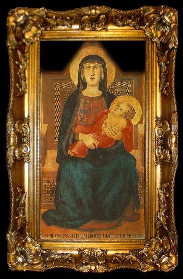 framed  Ambrogio Lorenzetti Madonna of Vico l